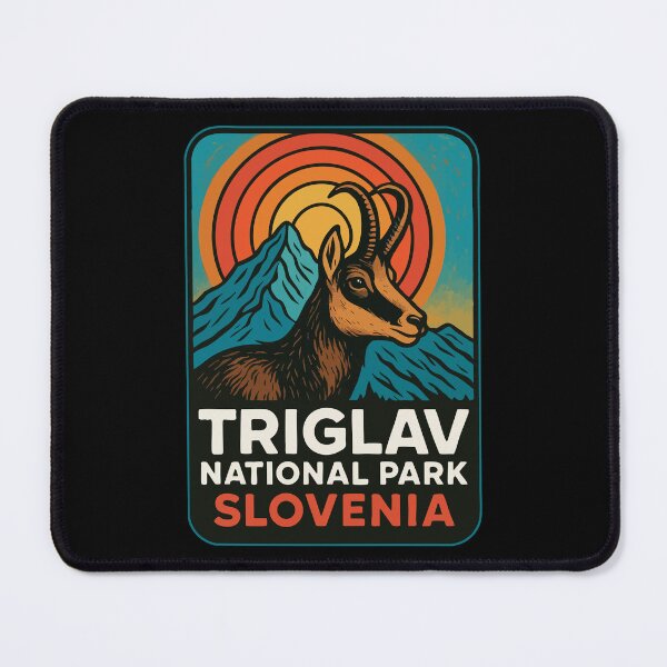 Item preview, Triglav Mountain National Park Slovenia Retro designed and sold by TomFrontierArt.