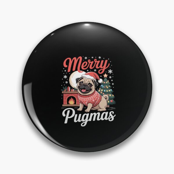 Item preview, Puggy Christmas Pug Costume Pug Santa Merry Pugmas Santa Pug designed and sold by dainegilbert.