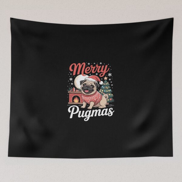 Item preview, Puggy Christmas Pug Costume Pug Santa Merry Pugmas Santa Pug designed and sold by dainegilbert.