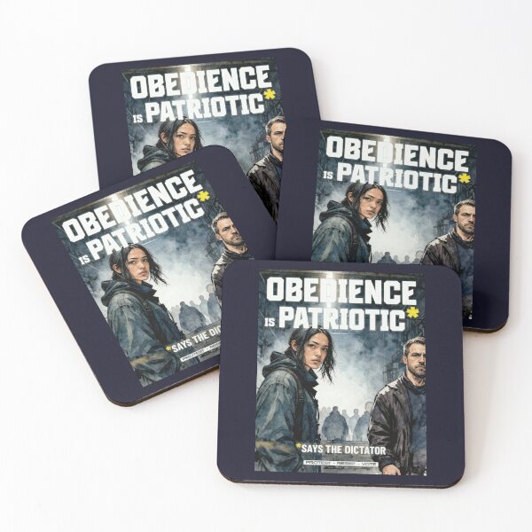 Item preview, Obedience Is Patriotic* — Says the Dictator (Graphic-Novel Street Edition) designed and sold by Monkey Chéri Studio.