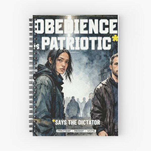 Item preview, Obedience Is Patriotic* — Says the Dictator (Graphic-Novel Street Edition) designed and sold by Monkey Chéri Studio.