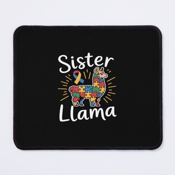 Item preview, Sister Llama Puzzle Piece Ribbon Cool Autism Awareness Gift designed and sold by JessicaWalshdf.