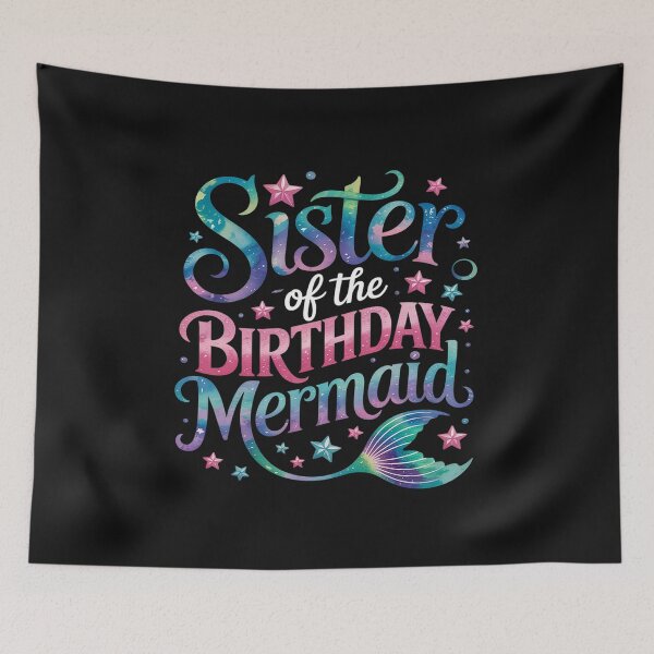 Item preview, Sister Of The Birthday Mermaid Girl Bday Party Squad Family designed and sold by JessicaWalshdf.