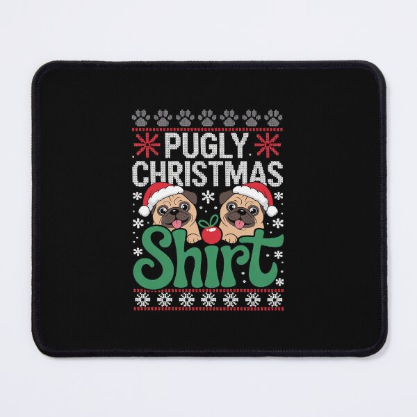 Item preview, Pugly Christmas Pug Lover Merry Pugmas designed and sold by dainegilbert.