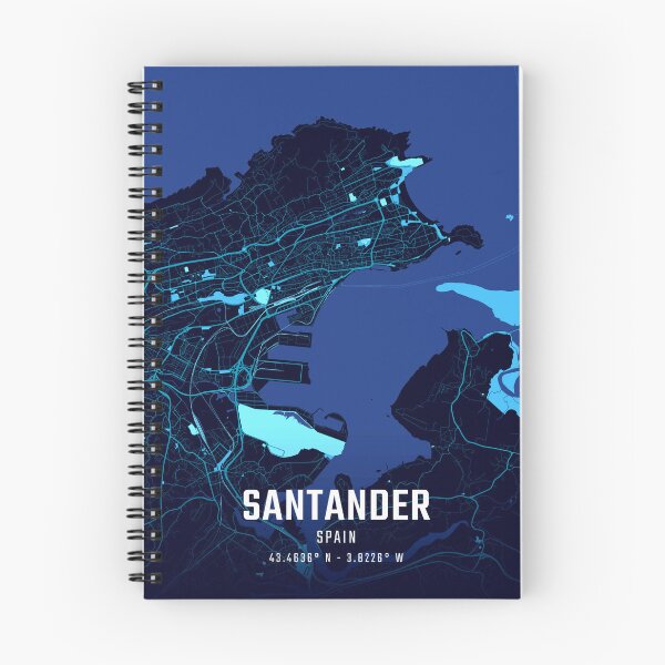 Item preview, Santander Midnight City Map designed and sold by HomeLivingCo.