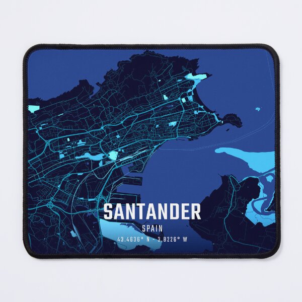Item preview, Santander Midnight City Map designed and sold by HomeLivingCo.