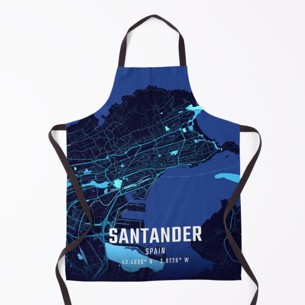 Item preview, Santander Midnight City Map designed and sold by HomeLivingCo.