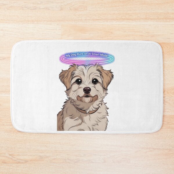 Item preview, AI Smart Mode Dog – Funny Tech Pet Shirt designed and sold by EcoArtTees.
