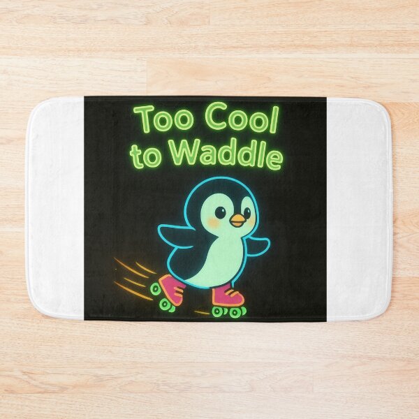 Item preview, RollerPenguin Emoji – Too Cool to Waddle designed and sold by HiteshArt111.