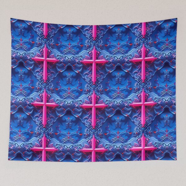 Item preview, 3D Lenticular Moiré Seamless Pattern | Kinetic Cross Illusion Faith Decor Repeat designed and sold by ebocraft.