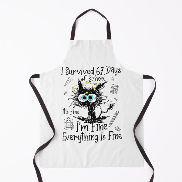 Item preview, Cat I Survived 67 Days of School Funny Six Seven Meme designed and sold by kiralynstration.
