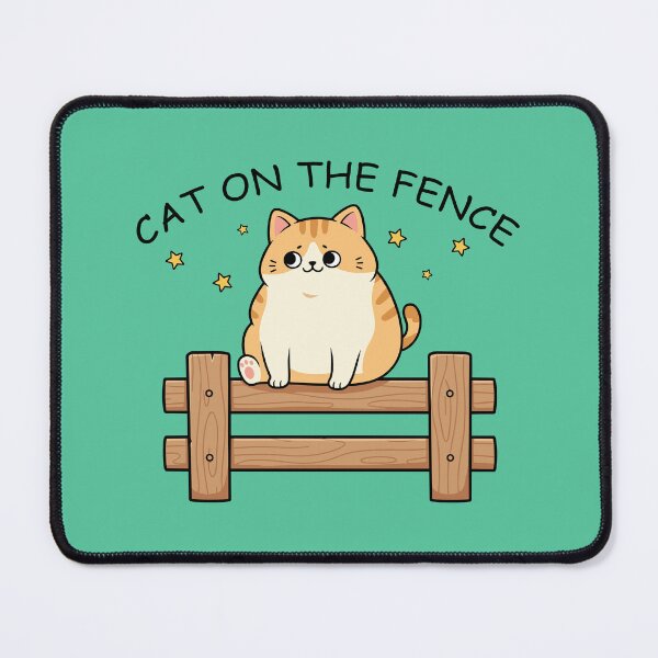 Item preview, Cute Cat on Fence designed and sold by nevioleroux.