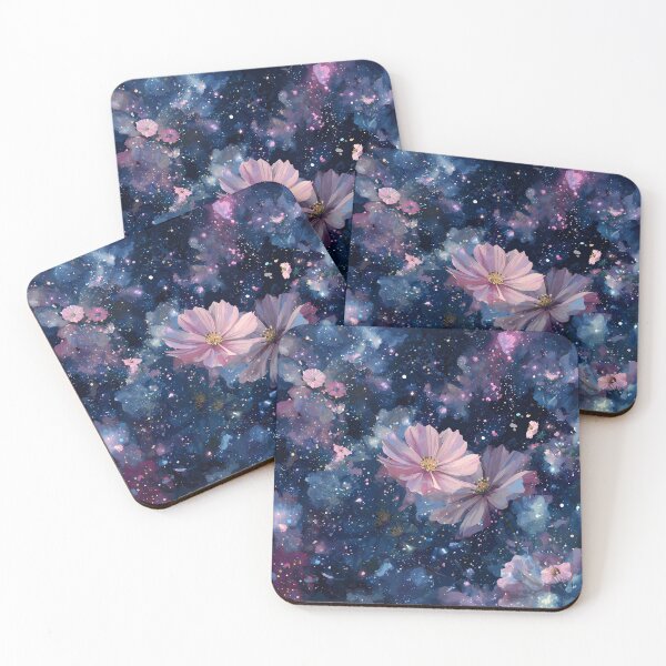 Item preview,  Pink Cosmos & Gentle Starlight designed and sold by LUMINOUS GARDEN STUDIO.