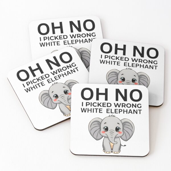 Item preview, Funny Ho No I Picked Wrong White Elephant Holiday Gift designed and sold by Thread&Fable.