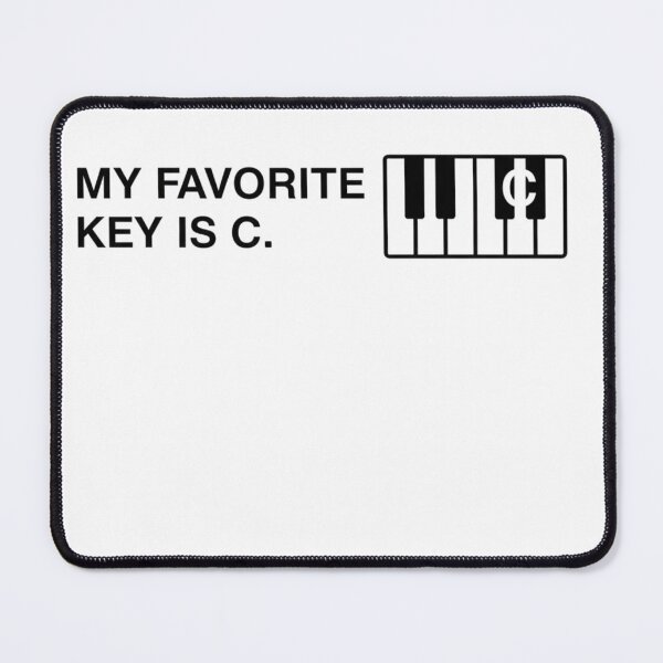 Item preview, Funny Music T-Shirt - 'My Favorite Key is C' - Minimalist Piano Humour, C Major Joke designed and sold by INWESTOR88.