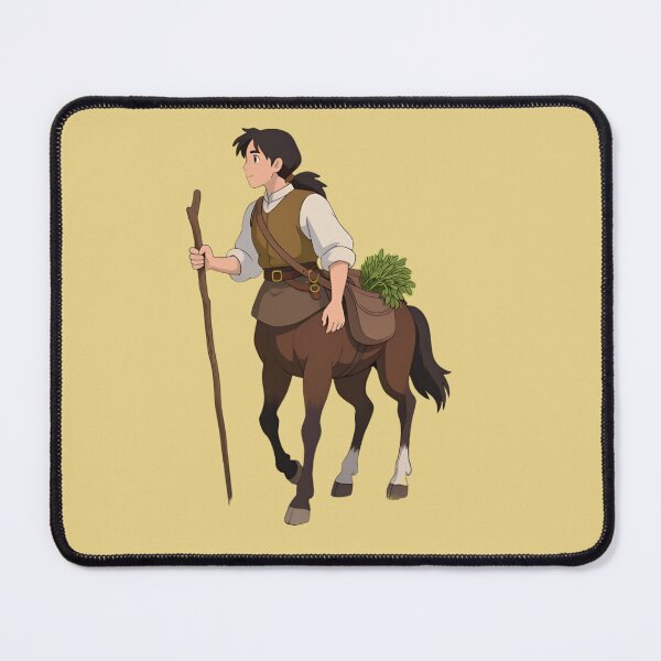 Item preview, Centaur Gatherer – Fantasy Forest Traveler with Staff, Satchel & Herbs designed and sold by The Paper Comet.