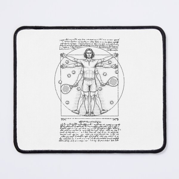 Item preview, Funny Padel Tennis Player Vintage Vitruvian Man Da Vinci designed and sold by GrandeDuc.