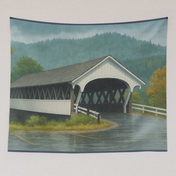 Item preview, The Historic Stark Covered Bridge designed and sold by Takeda-art.
