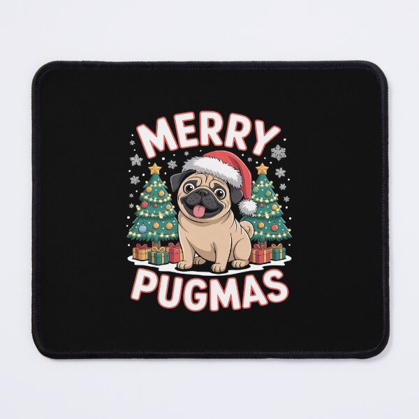 Item preview, Super Cute Merry Pugmas Christmas designed and sold by dainegilbert.