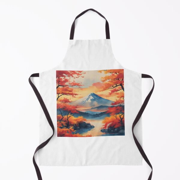 Item preview, Mount Fuji Autumn Watercolor Art designed and sold by Kedspicedesign.