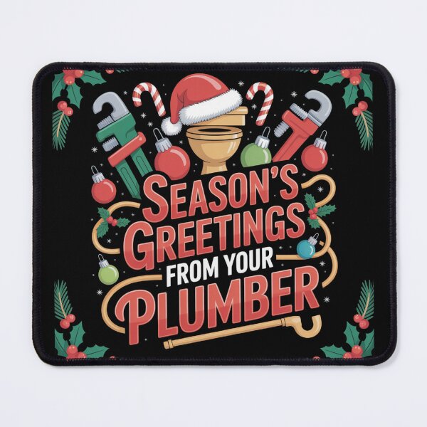 Item preview, Season's greetings from your plumber designed and sold by DreamOnShirts.