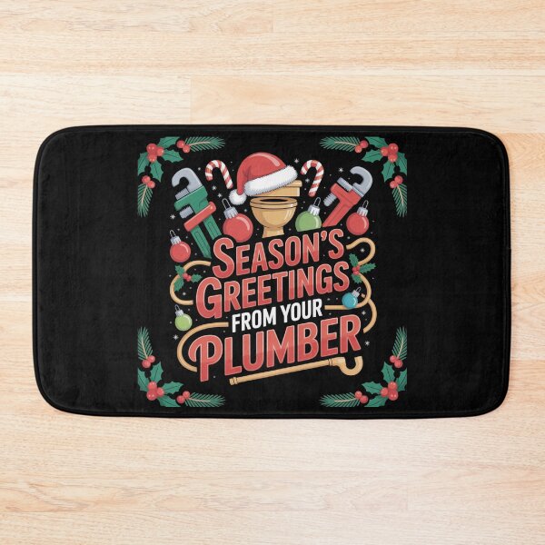 Item preview, Season's greetings from your plumber designed and sold by DreamOnShirts.