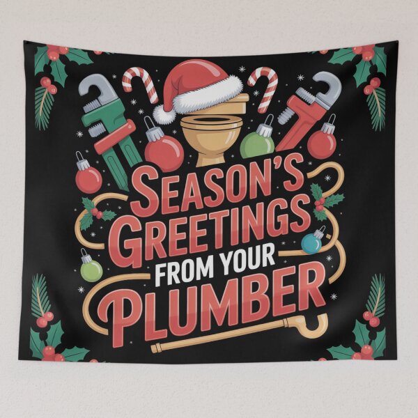 Item preview, Season's greetings from your plumber designed and sold by DreamOnShirts.