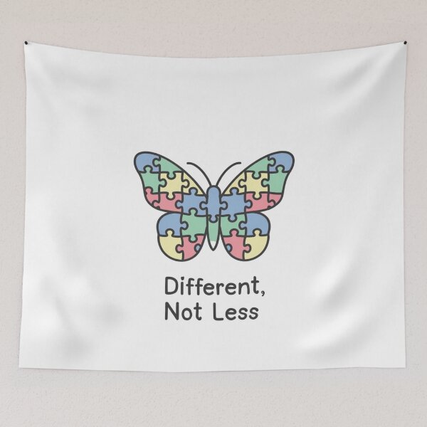 Item preview, Different Not Less – Neurodiversity Awareness Tee designed and sold by EcoArtTees.