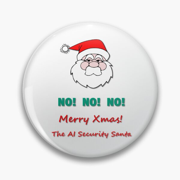 Item preview, AI Security Santa, Merry Xmas designed and sold by aykiradesigns.
