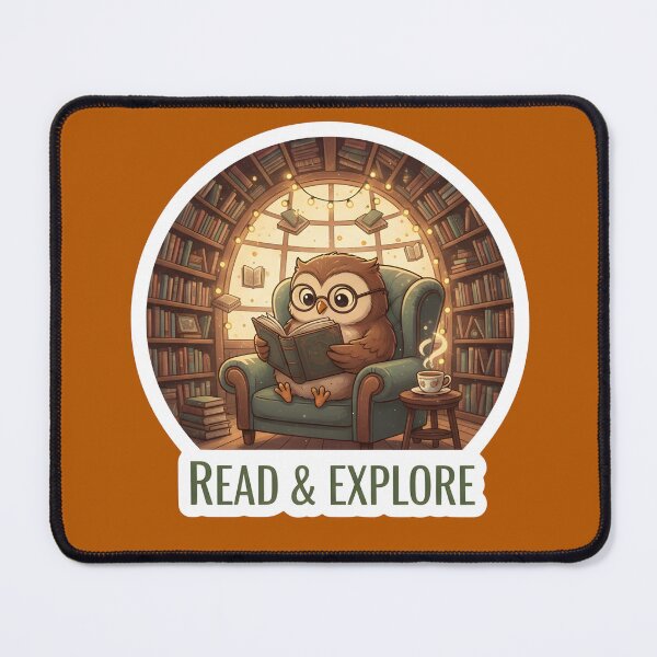 Item preview, Cute Bookish Owl Reading Design designed and sold by Ekracreatives.