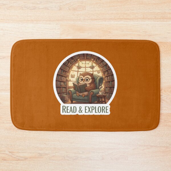 Item preview, Cute Bookish Owl Reading Design designed and sold by Ekracreatives.