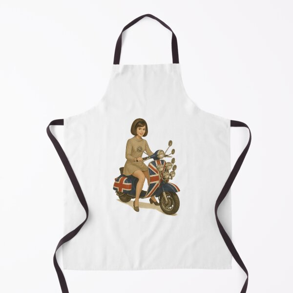 Item preview, Mod Girl Riding Union Jack Scooter – 1960s British Mod Culture Retro designed and sold by Fleetwood1994.
