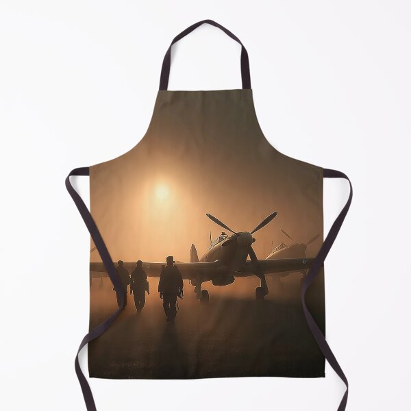 Item preview, Historic RAF Hurricane At Rest Between Sorties in Morning Light designed and sold by Skyframe Aviation.