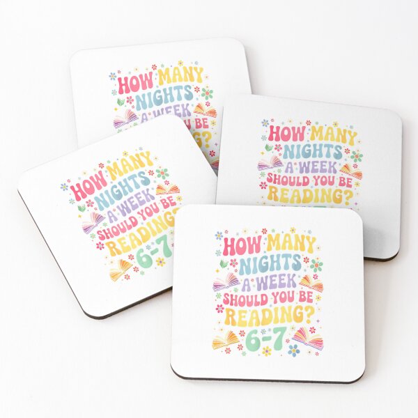 Item preview, How Many Nights a Week Should You Be Reading 6 7 Meme Groovy Retro designed and sold by kiralynstration.