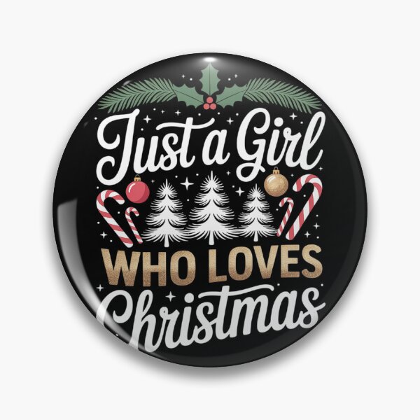 Item preview, ust A Girl Who Loves Christmas Xmas Holiday Girls designed and sold by KonstanKoraner.