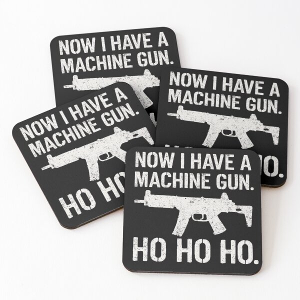 Item preview, Die Hard Christmas Machine Gun Ho Ho Ho designed and sold by Amelia Design.