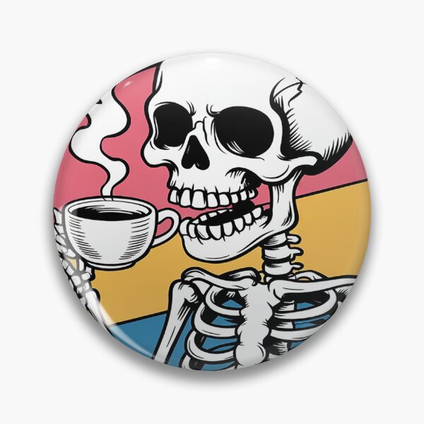 Item preview, Skeleton Drinking Coffee LGBT-Q Pansexual Pride Pan Flag designed and sold by GaryBellcvbnb.