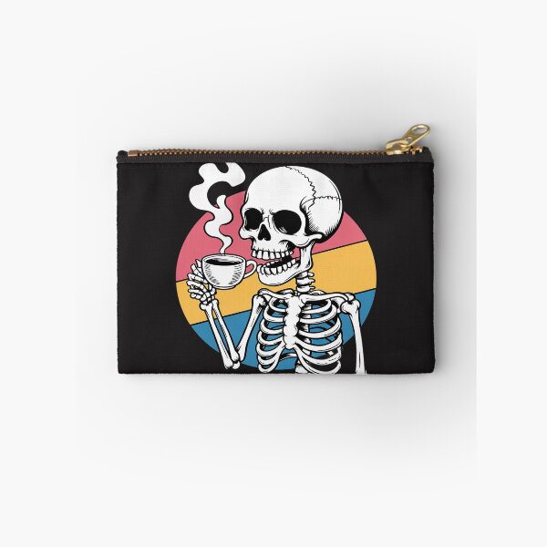 Item preview, Skeleton Drinking Coffee LGBT-Q Pansexual Pride Pan Flag designed and sold by GaryBellcvbnb.