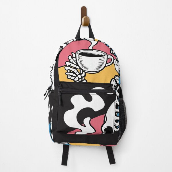 Item preview, Skeleton Drinking Coffee LGBT-Q Pansexual Pride Pan Flag designed and sold by GaryBellcvbnb.