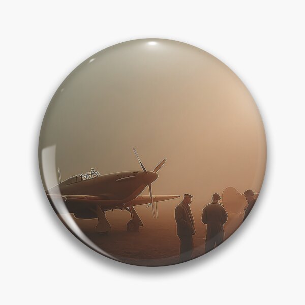 Item preview, British Hurricane Aircraft Stationed at the Airbase in the Open Field designed and sold by Skyframe Aviation.