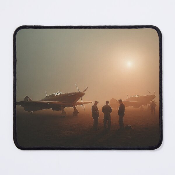 Item preview, British Hurricane Aircraft Stationed at the Airbase in the Open Field designed and sold by Skyframe Aviation.