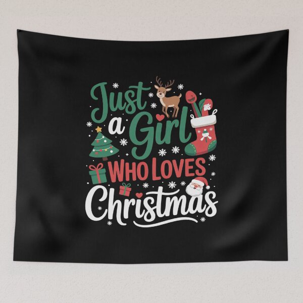 Item preview, ust a girl who loves christmas1 designed and sold by KonstanKoraner.