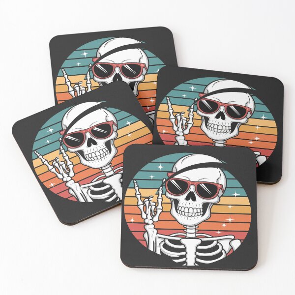 Item preview, Skeleton Halloween Rock Hand Sign Rock N Roll 90s designed and sold by GaryBellcvbnb.