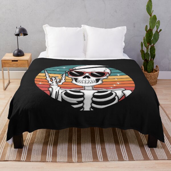 Item preview, Skeleton Halloween Rock Hand Sign Rock N Roll 90s designed and sold by GaryBellcvbnb.