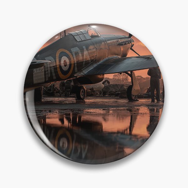 Item preview, British Hurricane Aircraft Under Pre Flight Checks before the Days Missions Begin designed and sold by Skyframe Aviation.