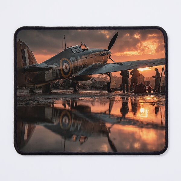 Item preview, British Hurricane Aircraft Under Pre Flight Checks before the Days Missions Begin designed and sold by Skyframe Aviation.