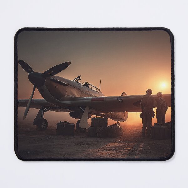 Item preview, British Hurricane Aircraft Under Pre Flight Checks before the Days Missions Begin designed and sold by Skyframe Aviation.