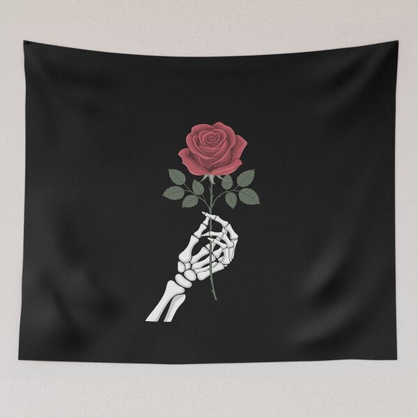 Item preview, Skeleton Hand Red Rose Flower designed and sold by GaryBellcvbnb.