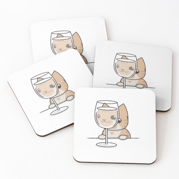 Item preview, Cat with a wine glass designed and sold by NemoSushiCats.