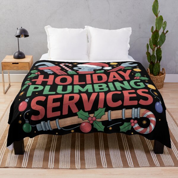 Item preview, Holiday plumbing srvices designed and sold by DreamOnShirts.